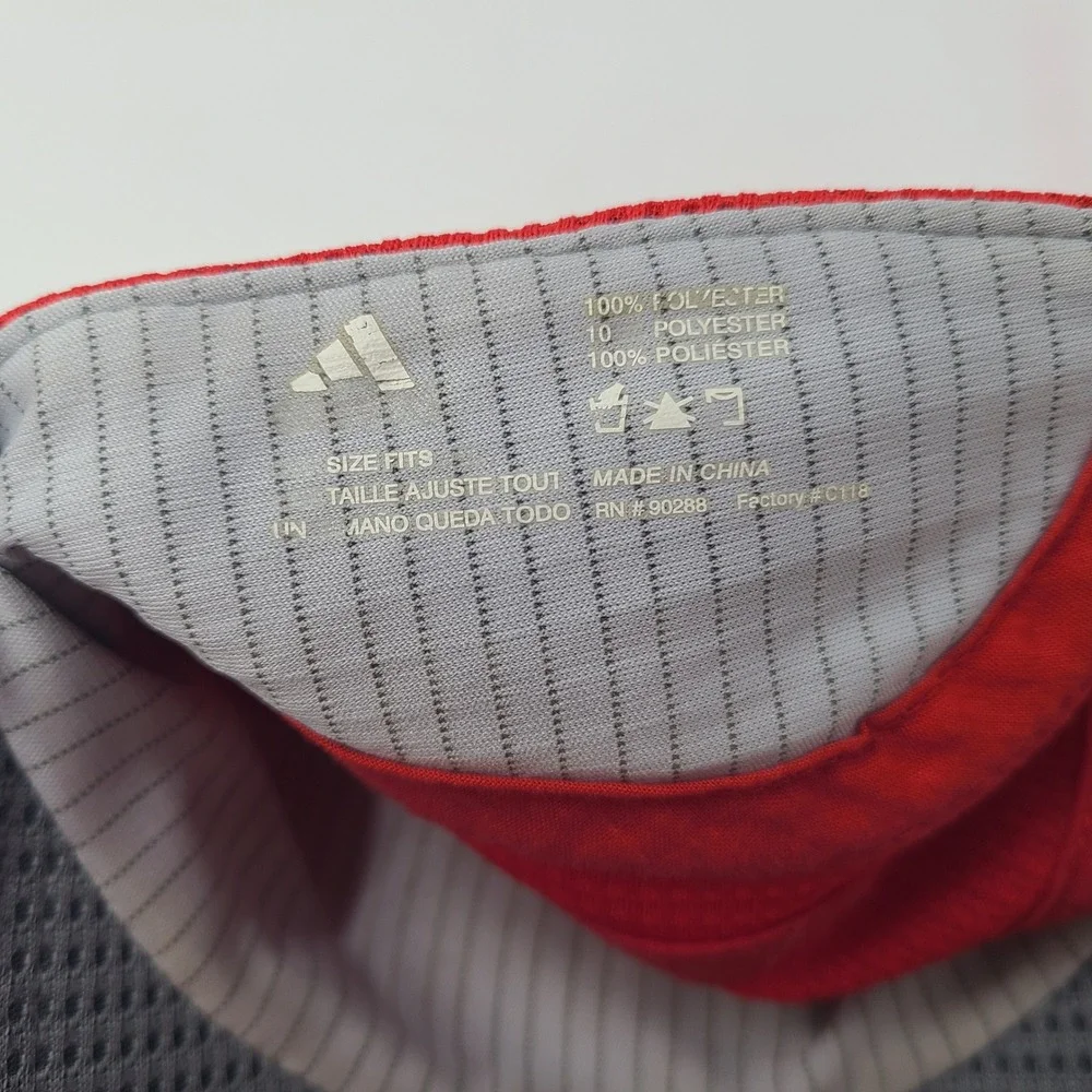 Vintage Boston Marathon Hat Adjustable Adidas Red Panel Mesh 2008 Running Men
